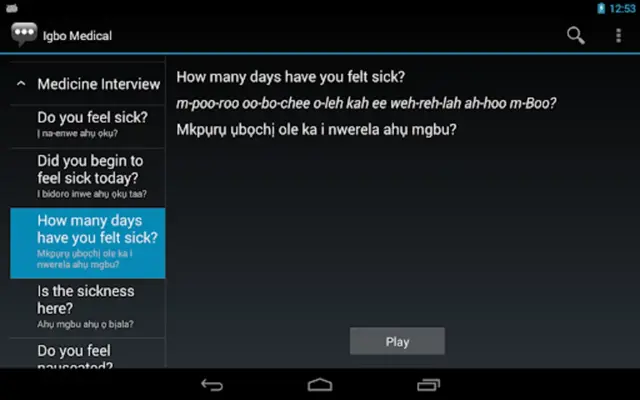 Igbo Medical android App screenshot 0